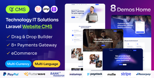 **Optech - IT Service and Business Consulting Laravel Script**