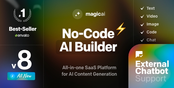 **MagicAI - OpenAI Content, Text, Image, Chat, Code Generator as SaaS**