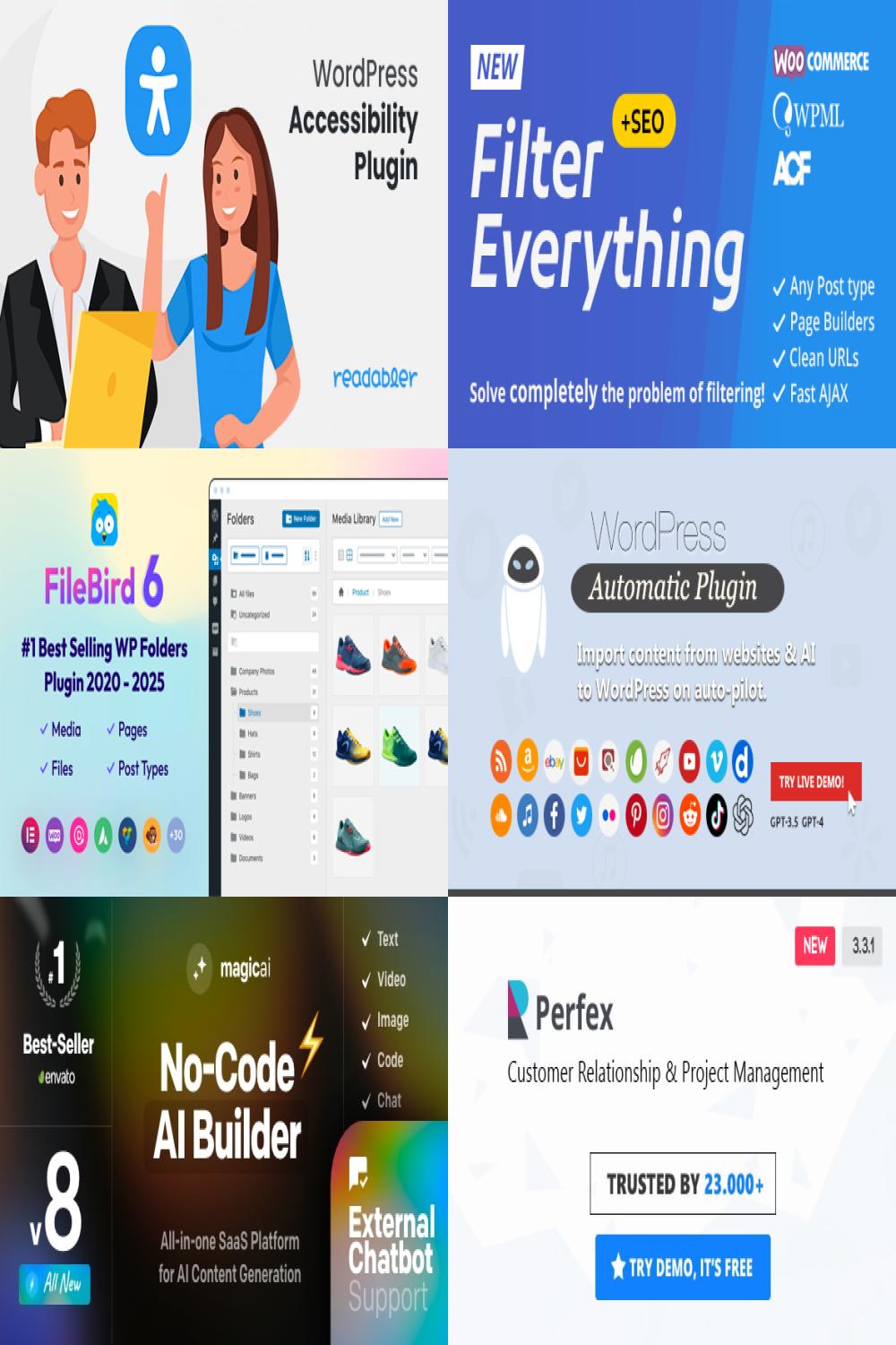 Top-Selling WordPress & SaaS Tools: Enhancing Accessibility, Automation, and Management