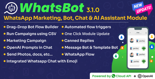 WhatsBot - WhatsApp Marketing Bot & Chat Module for Perfex CRM