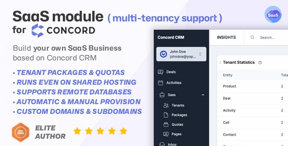 **SaaS Module for Concord**