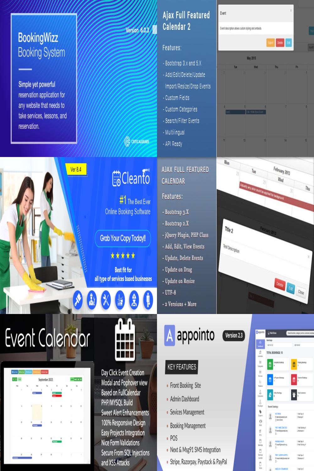 Top 10 Best-Selling PHP Booking & Calendar Scripts for 2025