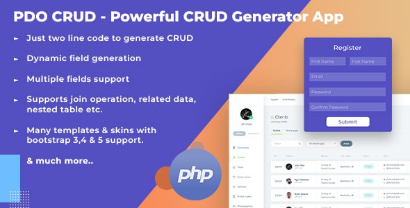 PDOCrud - Advanced PHP CRUD application & Database Management System
