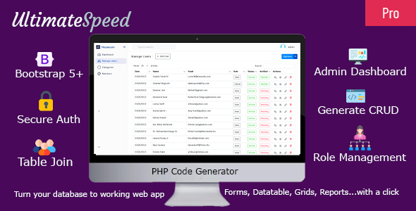UltimateSpeed - PHP code generator - Pro