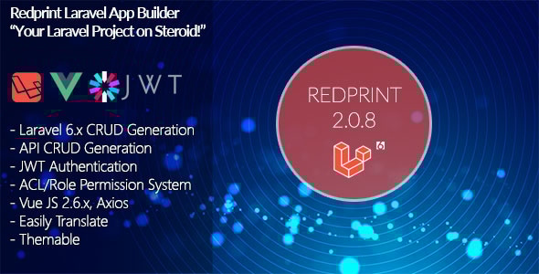 Redprint - Laravel App Builder, CRUD Generator Plus