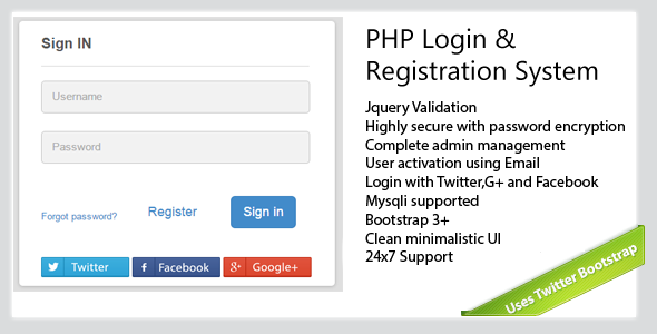 secure-PHP-Login - Registration System