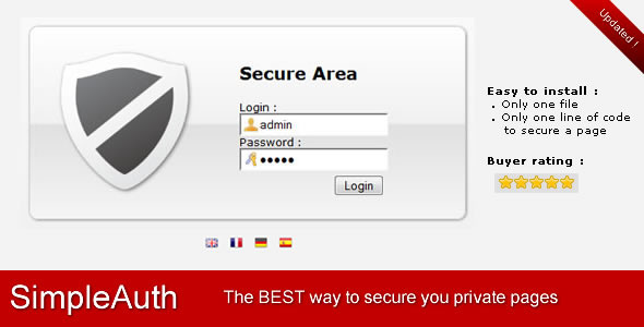 SimpleAuth - Very Simple & Secure Login System