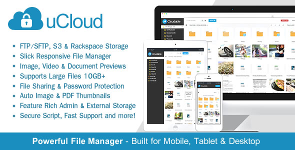 uCloud - File Hosting Script - Securely Manage, Preview, Share Your Files