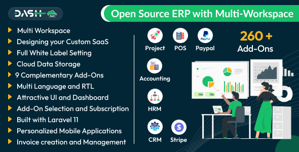 WorkDo Dash - SaaS Open Source ERP with MultiWorkspace
