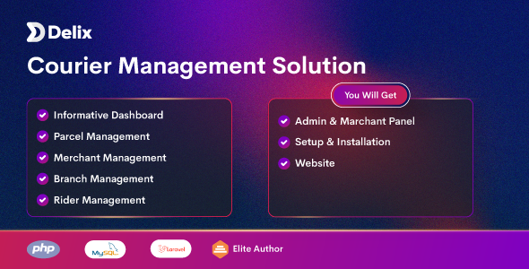 Delix – Courier, Parcel Delivery and Courier Management System