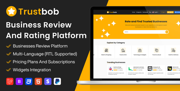 **TrustBob - Business Review and Rating Platform**