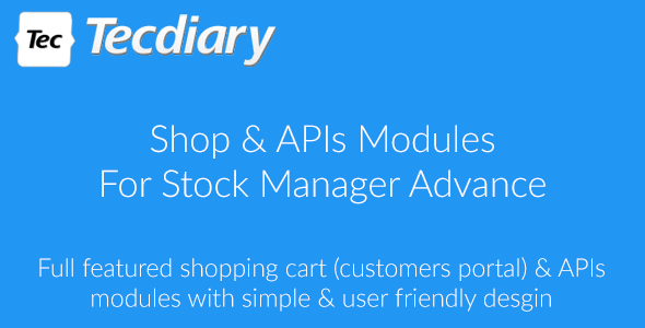 Shop - Shopping Cart APIs & Modules for Stock Manager Advance