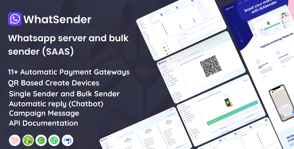 WASender - WhatsApp Server and Bulk Sender SaaS