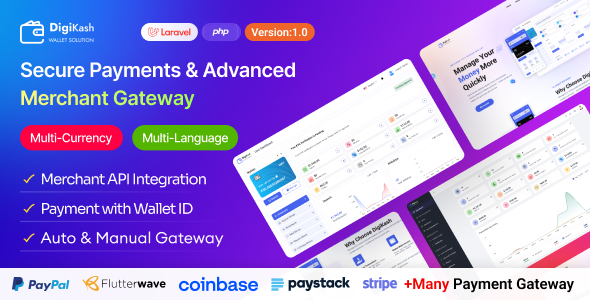 DigiKash Secure Payments Advanced Merchant Gateway
