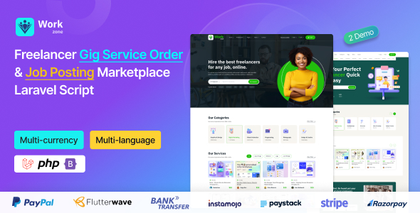 Workzone Freelancer Gig Marketplace Script