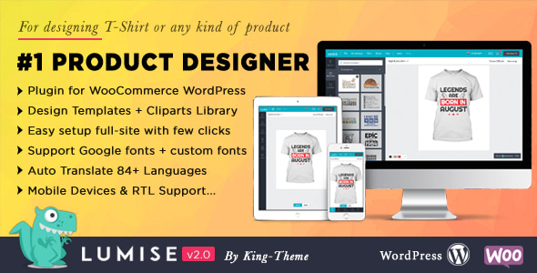 Lumise Product Designer — WooCommerce/WordPress
