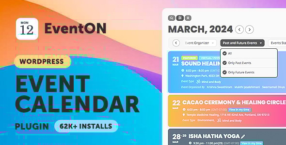 EventON – WordPress Event Calendar Plugin