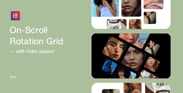 OnScroll Rotation Grid for Elementor