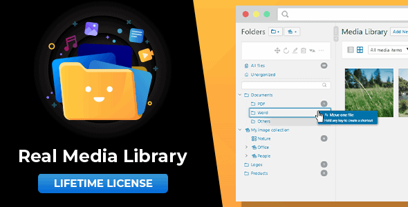 WordPress Real Media Library: Media Categories / Folders