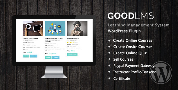 Good LMS – Learning Management System WP Plugin