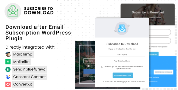 Subscribe to Download – An Advanced Subscription Plugin for WordPress