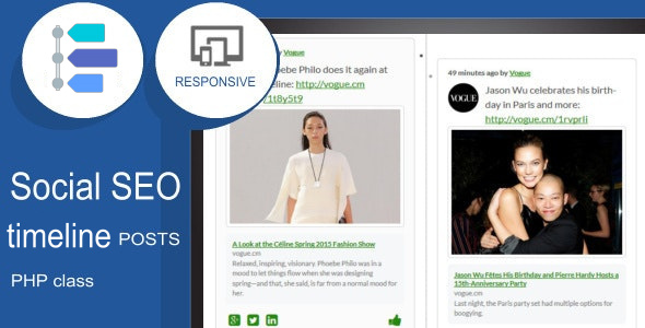 Social SEO Facebook Responsive Timeline Feed