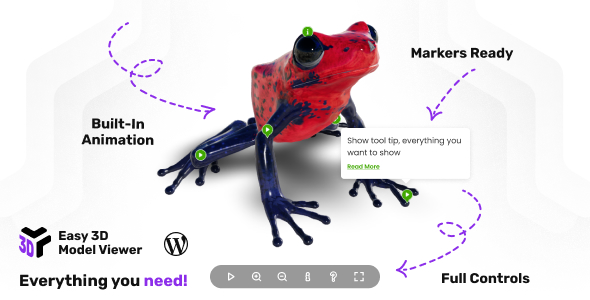Easy 3D Model Viewer – WordPress Plugin