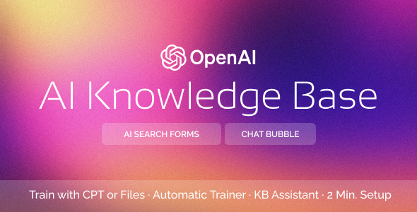 AI KnowledgeBase – Premium WordPress AI Support Assistant