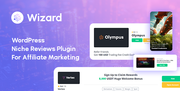 Wizard – WordPress Niche Reviews Plugin for Affiliate Marketing