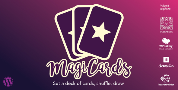 Magicards – Decks of Cards to Shuffle WP Plugin