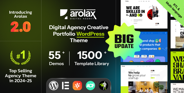Arolax – Creative Digital Agency Theme