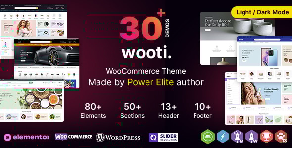 Wooti – WP Ultimate Multipurpose WordPress & WooCommerce Website Builder
