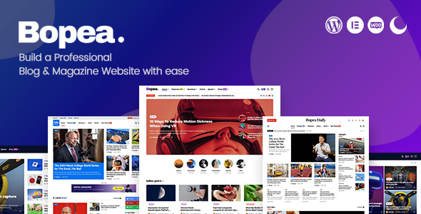 Bopea – Newspaper & Magazine WordPress Theme
