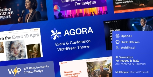 Agora – Event & Conference WordPress Theme