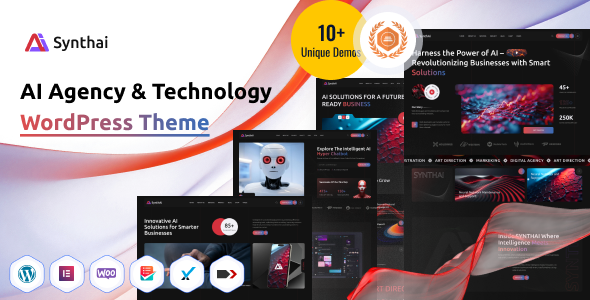SynthAI – AI Agency & Technology WordPress Theme