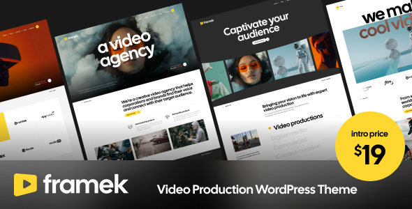 Framek – Video Production WordPress Theme