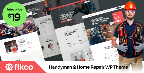 Fikco – Handyman & Home Repair WordPress Theme