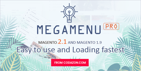 Codazon Mega Menu Pro – Drag & Drop for Magento 1 & 2