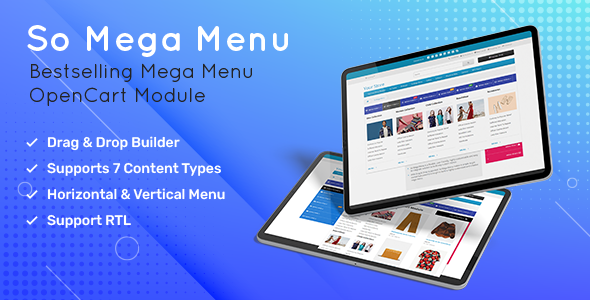 SO Mega Menu – Responsive OpenCart Module