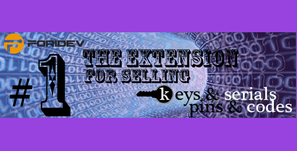 OpenCart SerialKeys / PINs / Codes Sale Extension