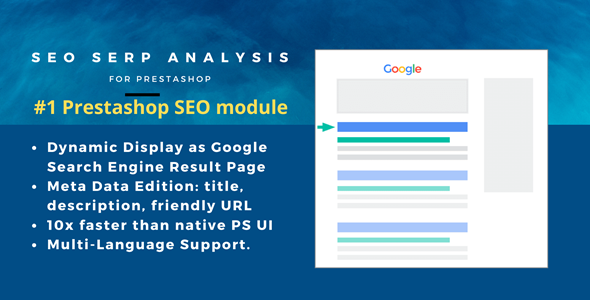 PrestaShop SEO Module – SERP Analysis