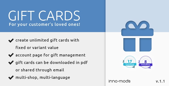 Gift Cards for PrestaShop