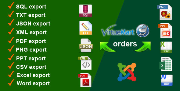 VirtueMart Orders Export