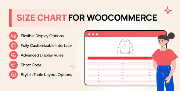 WooCommerce Product Size Chart – WordPress Plugin