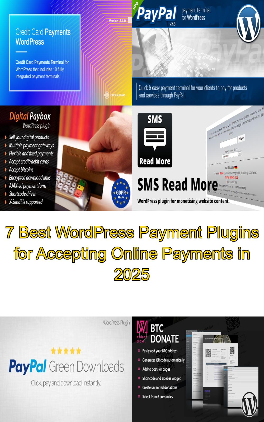 7 Best WordPress Payment Plugins for Accepting Online Payments in 2025