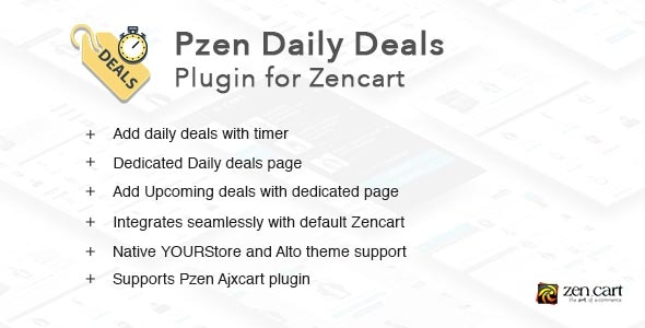 pZen Daily Deals Plugin for Zen Cart