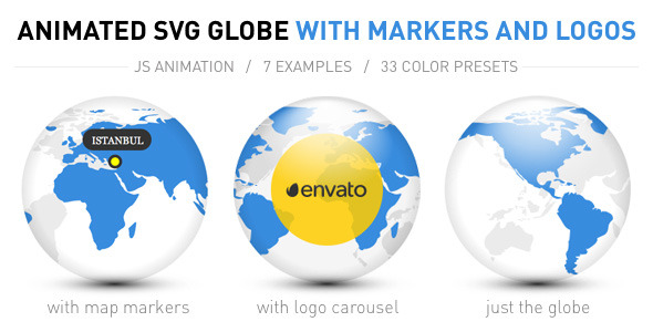 Animated SVG Globe