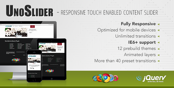 UnoSlider – Responsive Touch Enabled Slider