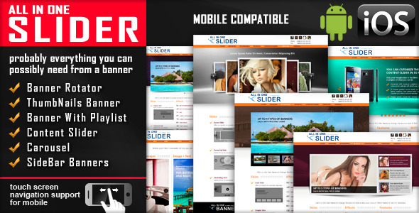 All In One Slider – Responsive jQuery Slider Plugin
