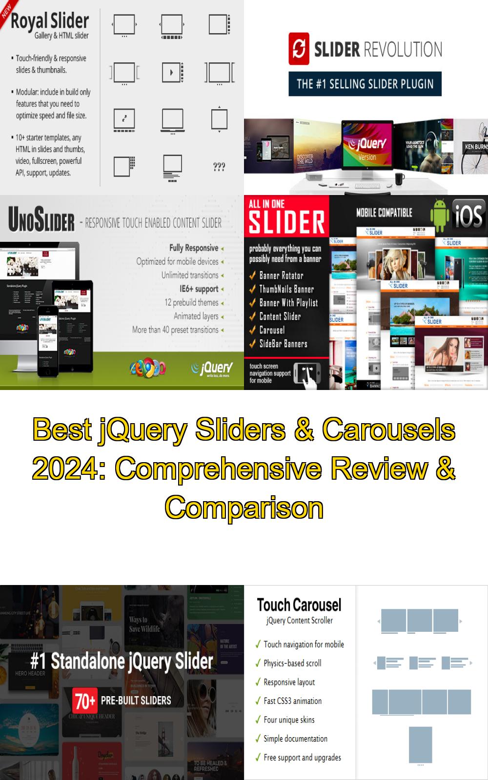 Best jQuery Sliders & Carousels 2024: Comprehensive Review & Comparison